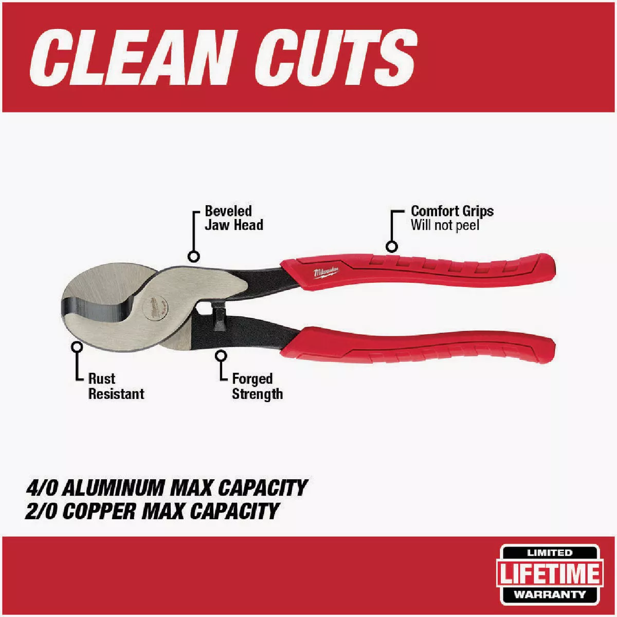 Milwaukee 9 In. Comfort Grip Cable Cutter | True Value Hardware
