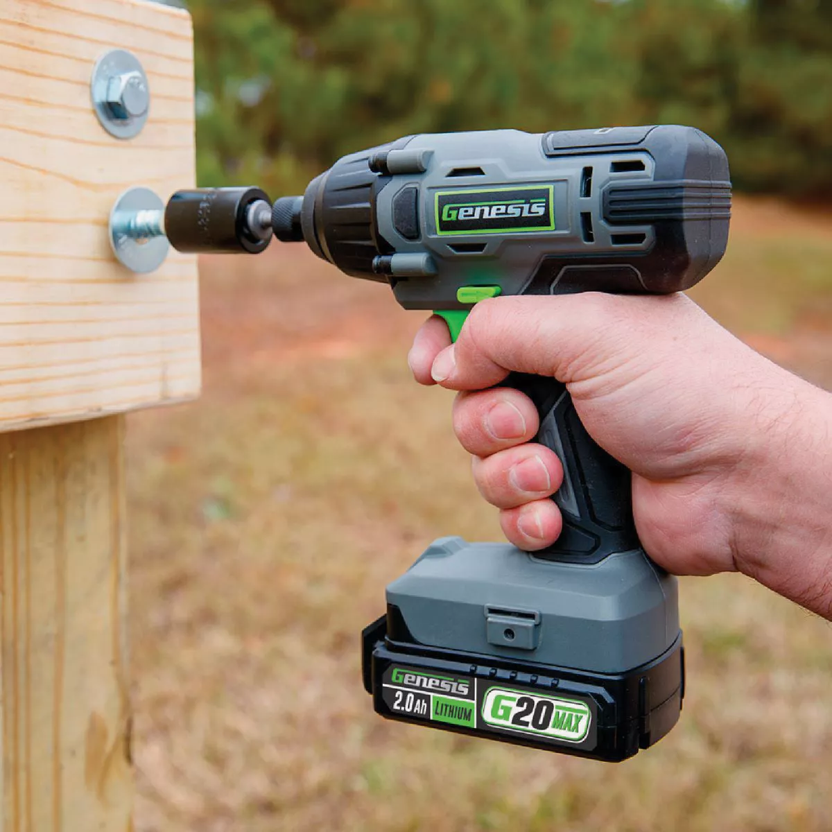 Genesis G20MAX 20V 2-Tool Lithium-Ion Drill/Driver & Impact Driver Cordless Tool Combo Kit - photo 4