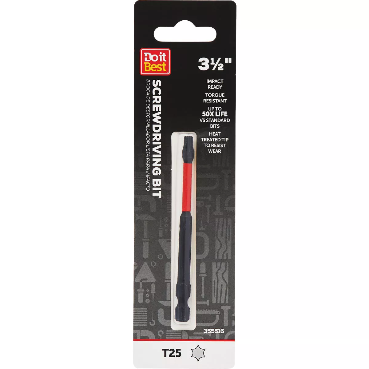 Do it Best 3.5 In. T25 Torx Impact Ready Screwdriver Bit