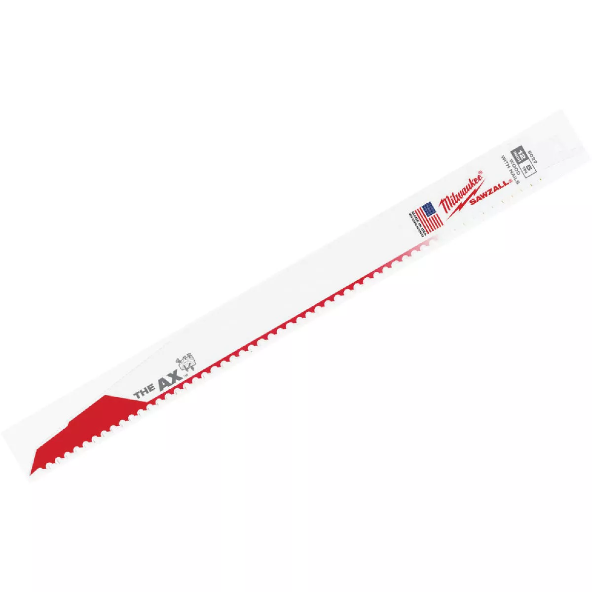 Milwaukee SAWZALL The AX 12 In. 5 TPI Wood w/Nails Demolition Reciprocating Saw Blade (Bulk)