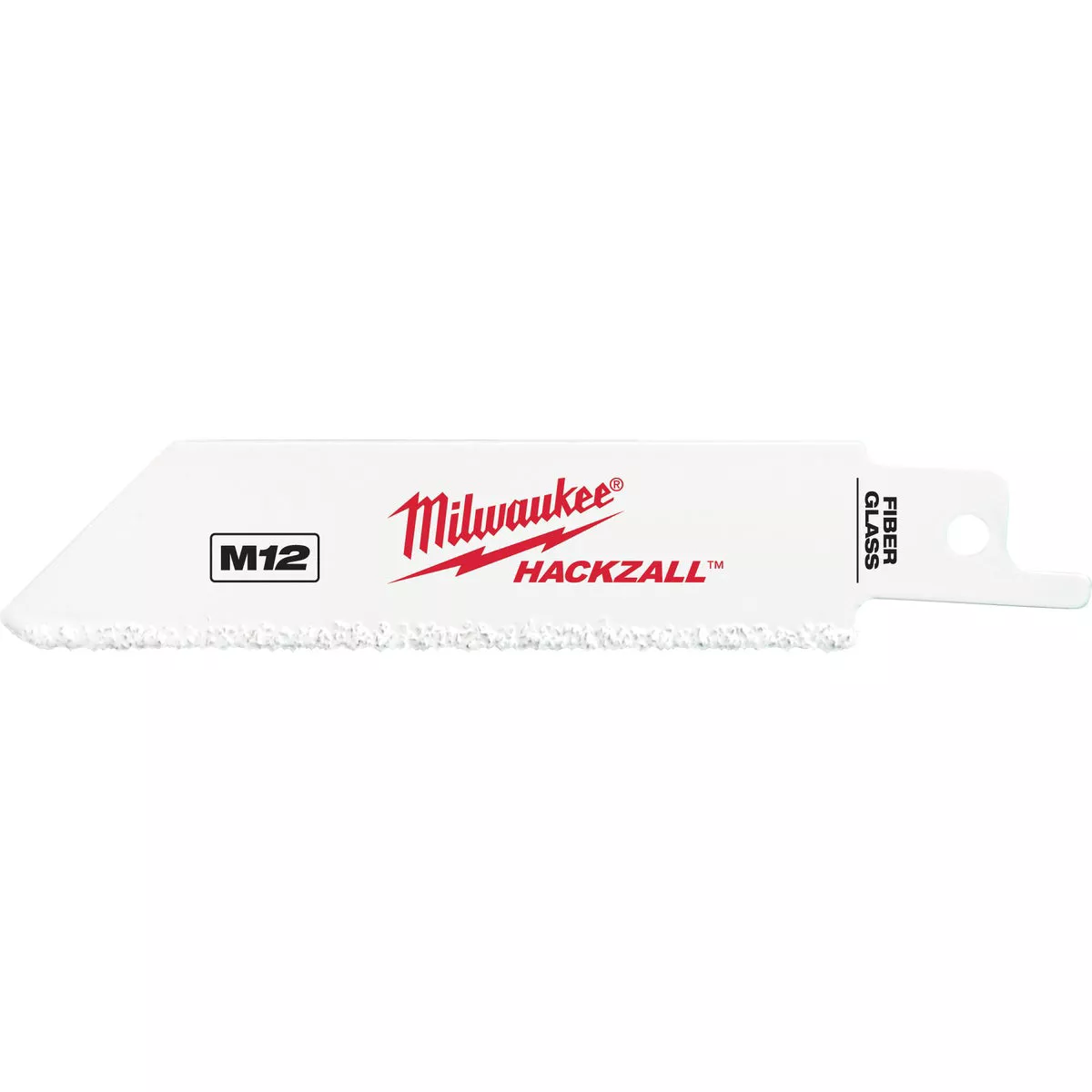 Milwaukee HACKZALL 4 In. Fiberglass, Ceramic, Tile, Plaster, Hardwood Flooring Grit Edge Reciprocating Saw Blade (3-Pack)