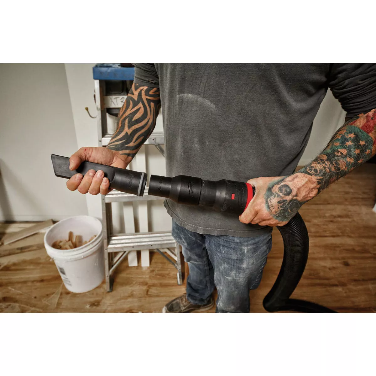 Milwaukee Black Plastic Hose and Accessory Vacuum Conversion Fitting Kit (3-Piece) - photo 4