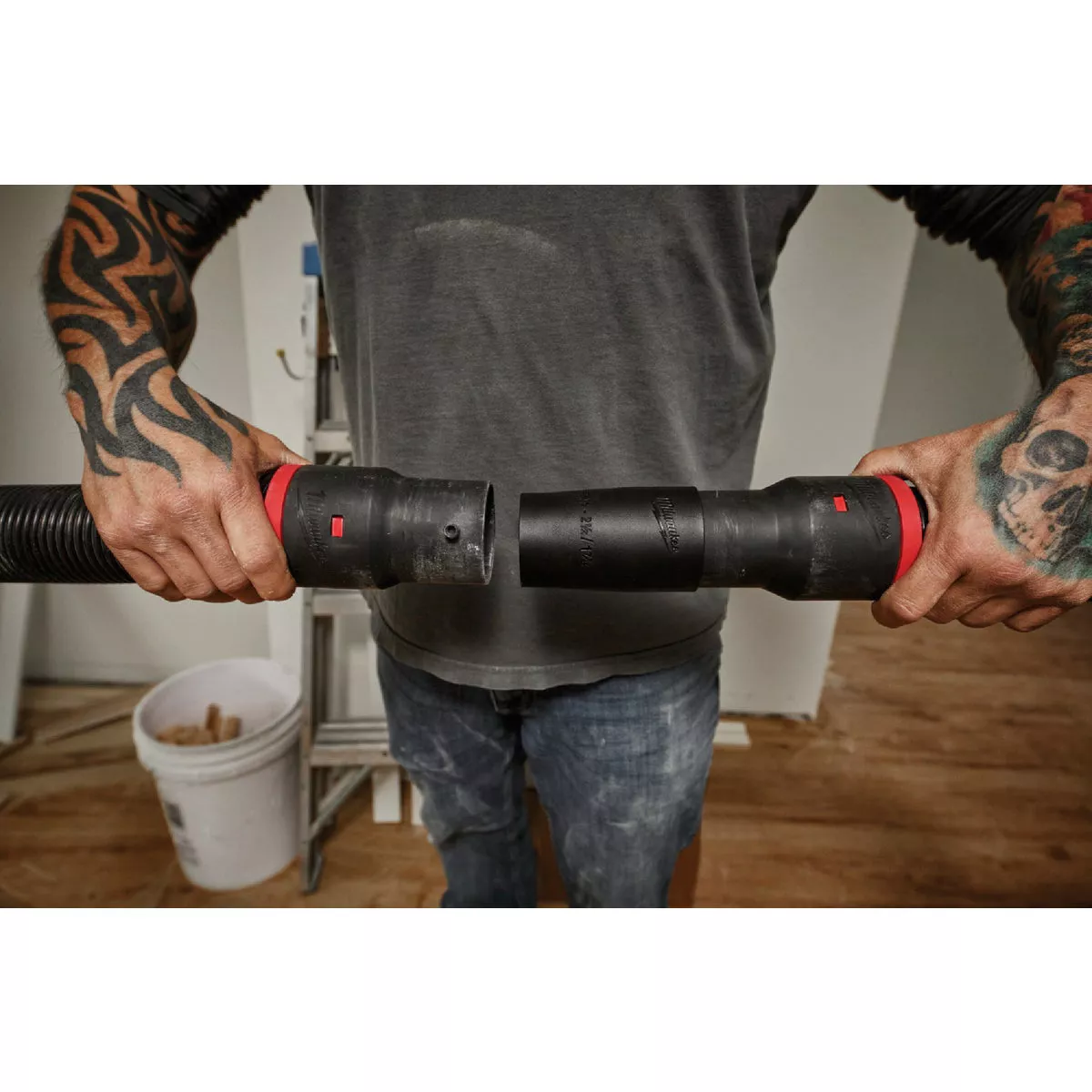 Milwaukee Black Plastic Hose and Accessory Vacuum Conversion Fitting Kit (3-Piece) - photo 3