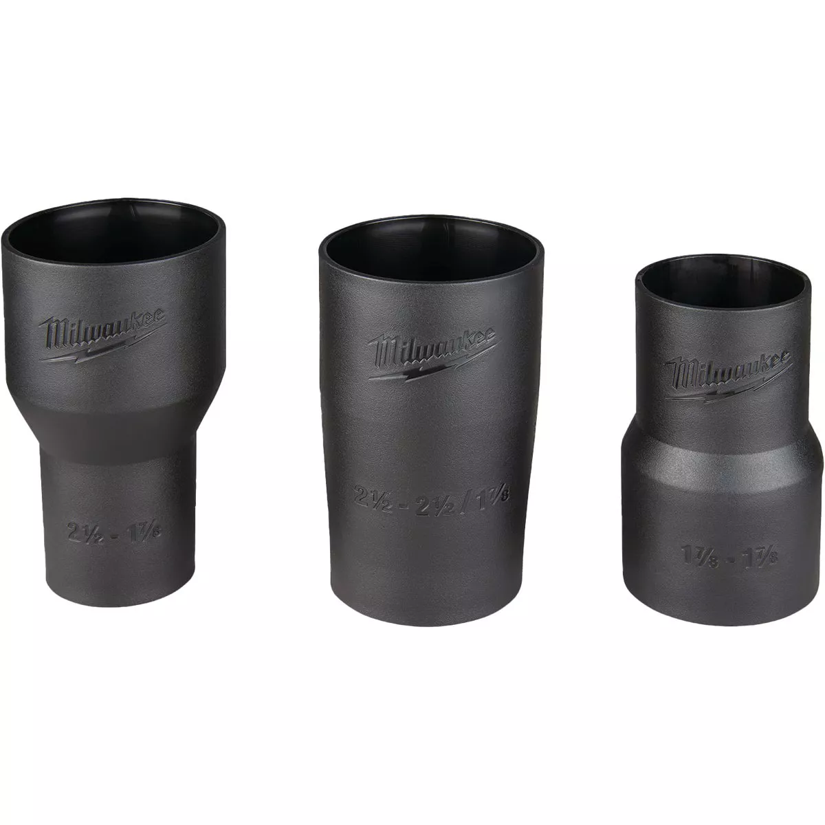 Milwaukee Black Plastic Hose and Accessory Vacuum Conversion Fitting Kit (3-Piece) - photo 2