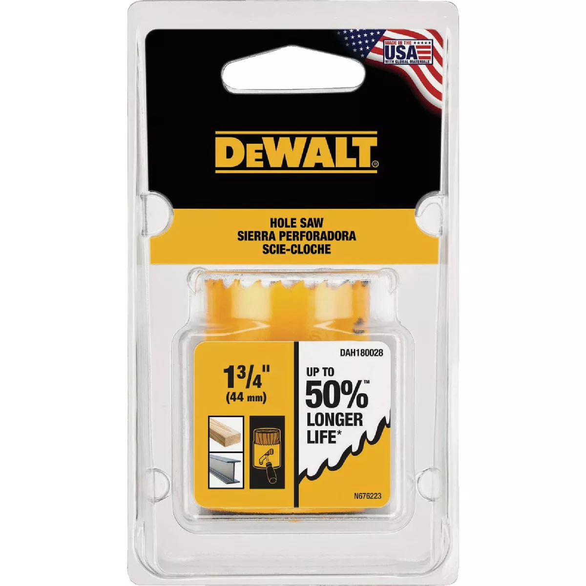 DEWALT 1-3/4 In. Bi-Metal Hole Saw - photo 2