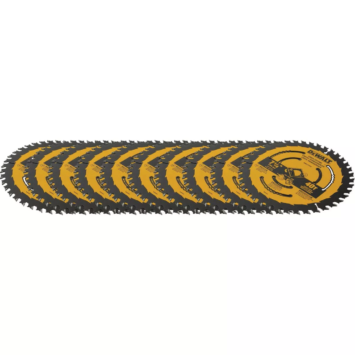 DEWALT 7-1/4 In. 40-Tooth Circular Saw Blade, Bulk - photo 2