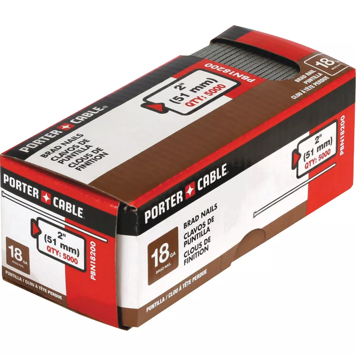 Porter Cable 18-Gauge Galvanized Brad Nail, 2 In. (5000 Ct.) - photo 2