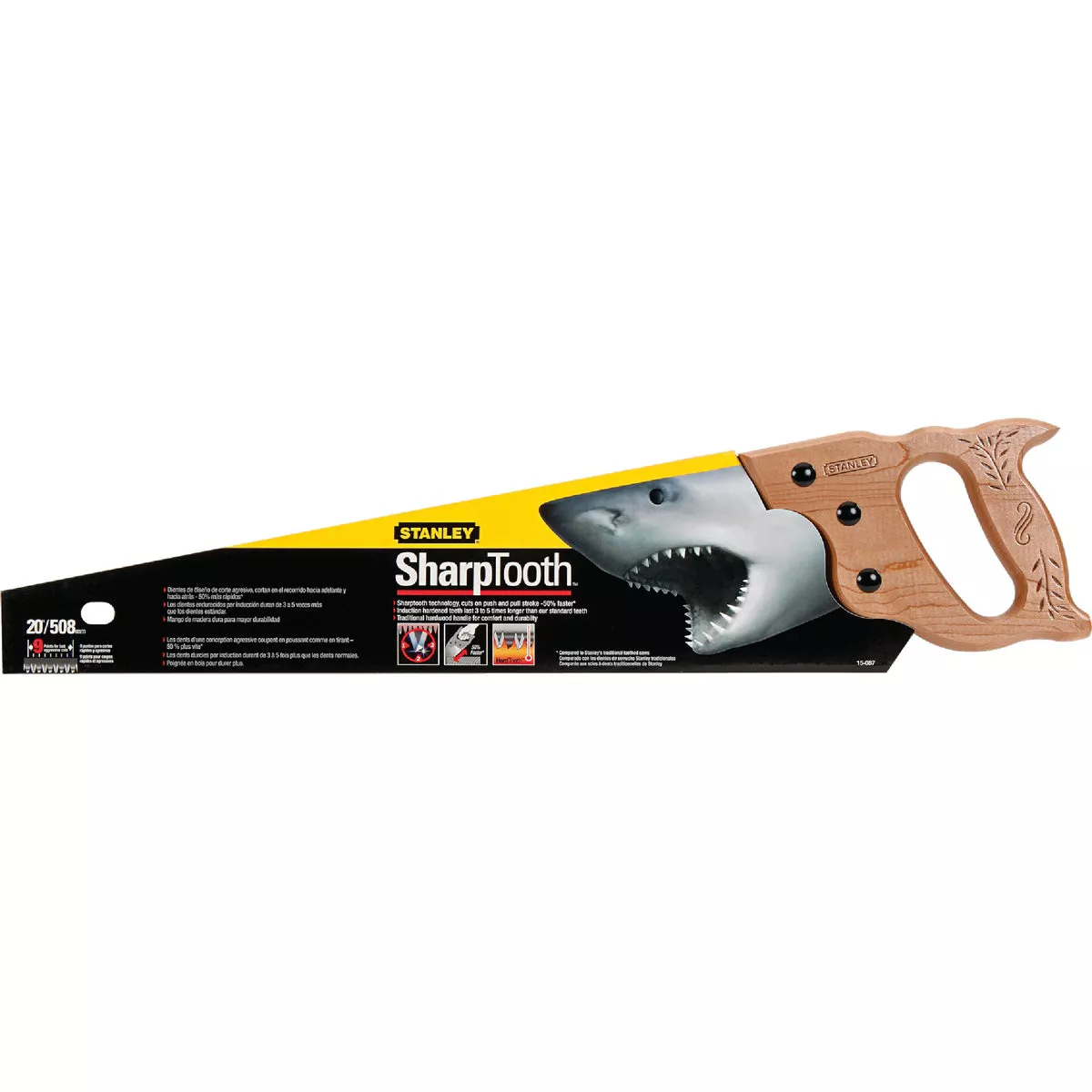 Stanley 20 In. L. Blade 8 PPI Wood Handle Hand Saw - photo 2
