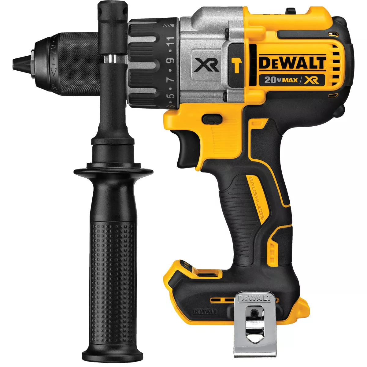 DEWALT 20V MAX XR Brushless 1/2 In. 3-Speed Cordless Hammer Drill (Tool Only)