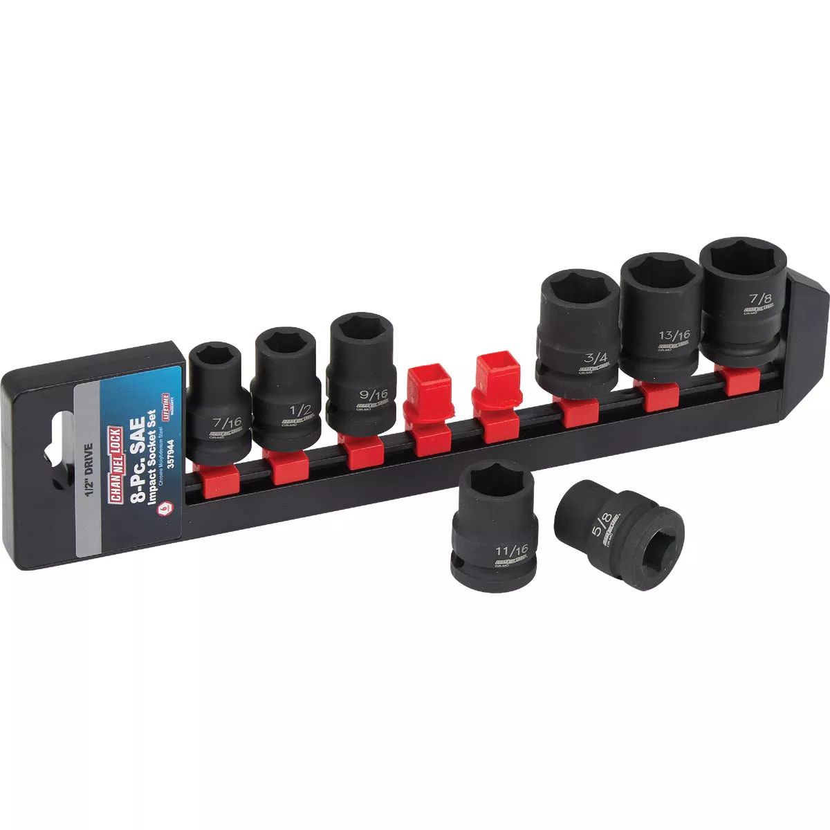 Channellock Standard 1/2 In. Drive 6-Point Shallow Impact Driver Set (8-Piece) - photo 3
