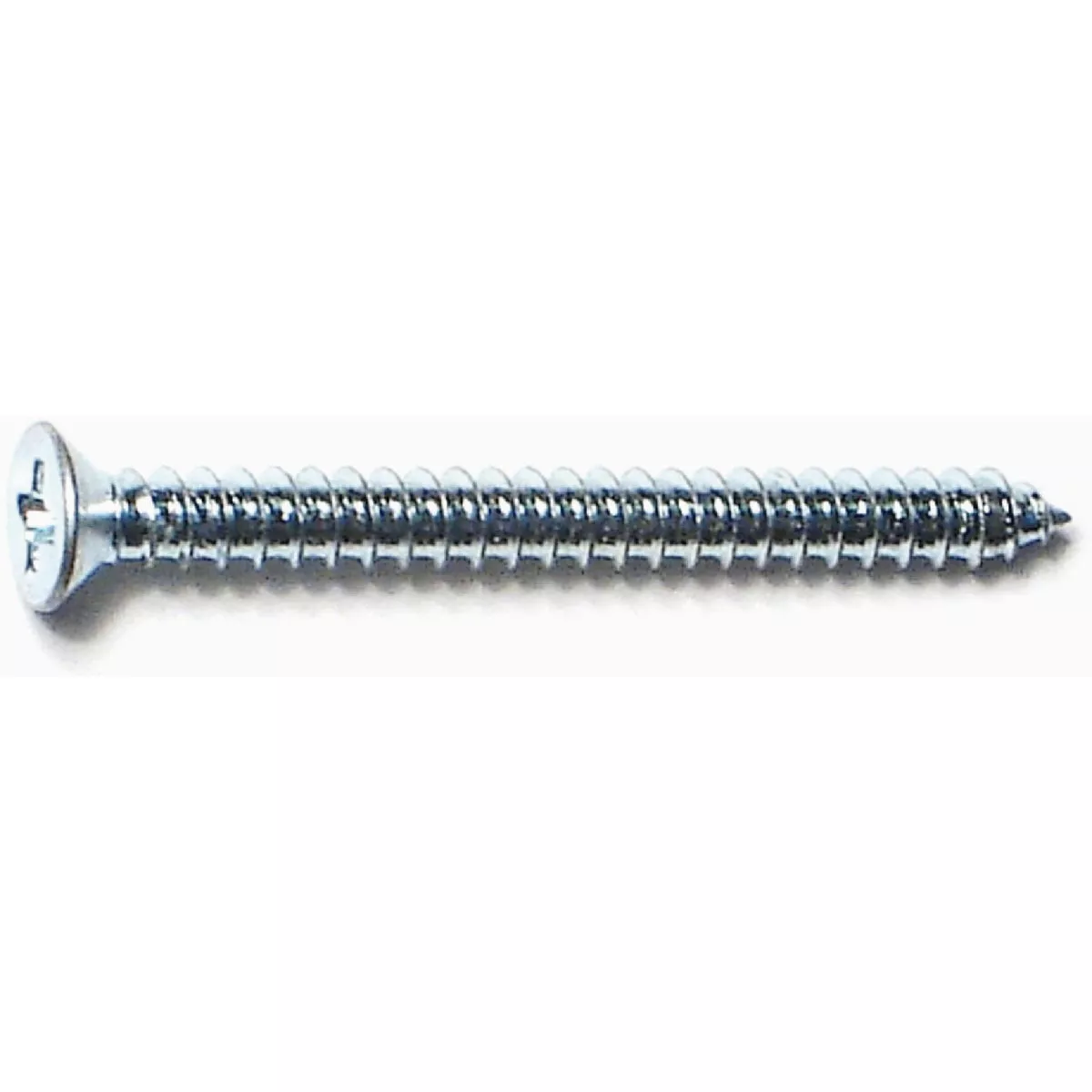 Midwest Fastener #4 x 1-1/4 In. Zinc Plated Steel Phillips Flat Head Sheet Metal Screws (100 Ct.)