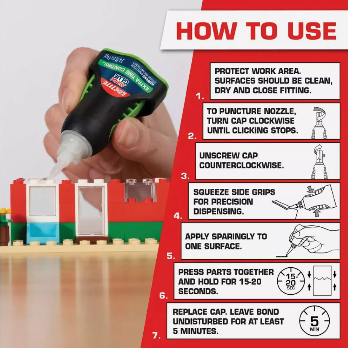 LOCTITE 0.14 Oz. Liquid Extra Time Control Super Glue - photo 4