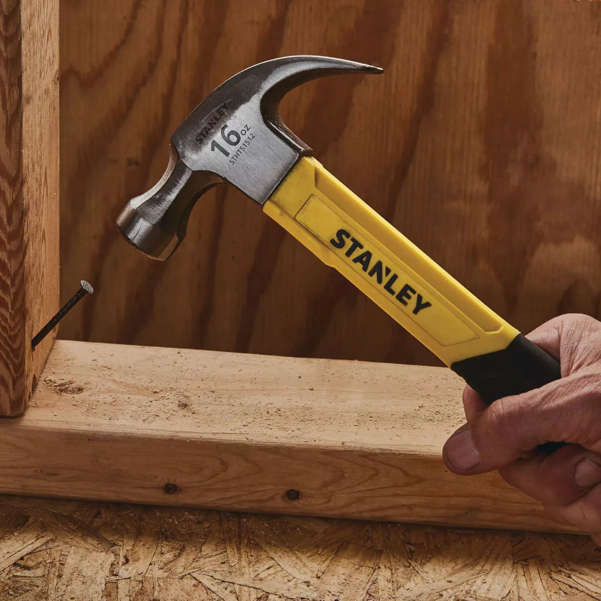 Stanley 16 Oz. Smooth-Face Curved Claw Hammer with Fiberglass Handle - photo 3