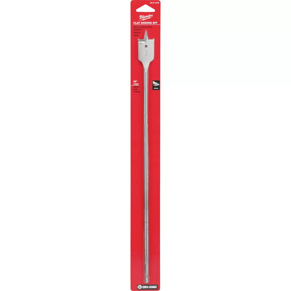 Milwaukee 1 In. x 16 In. Spade Bit - photo 2