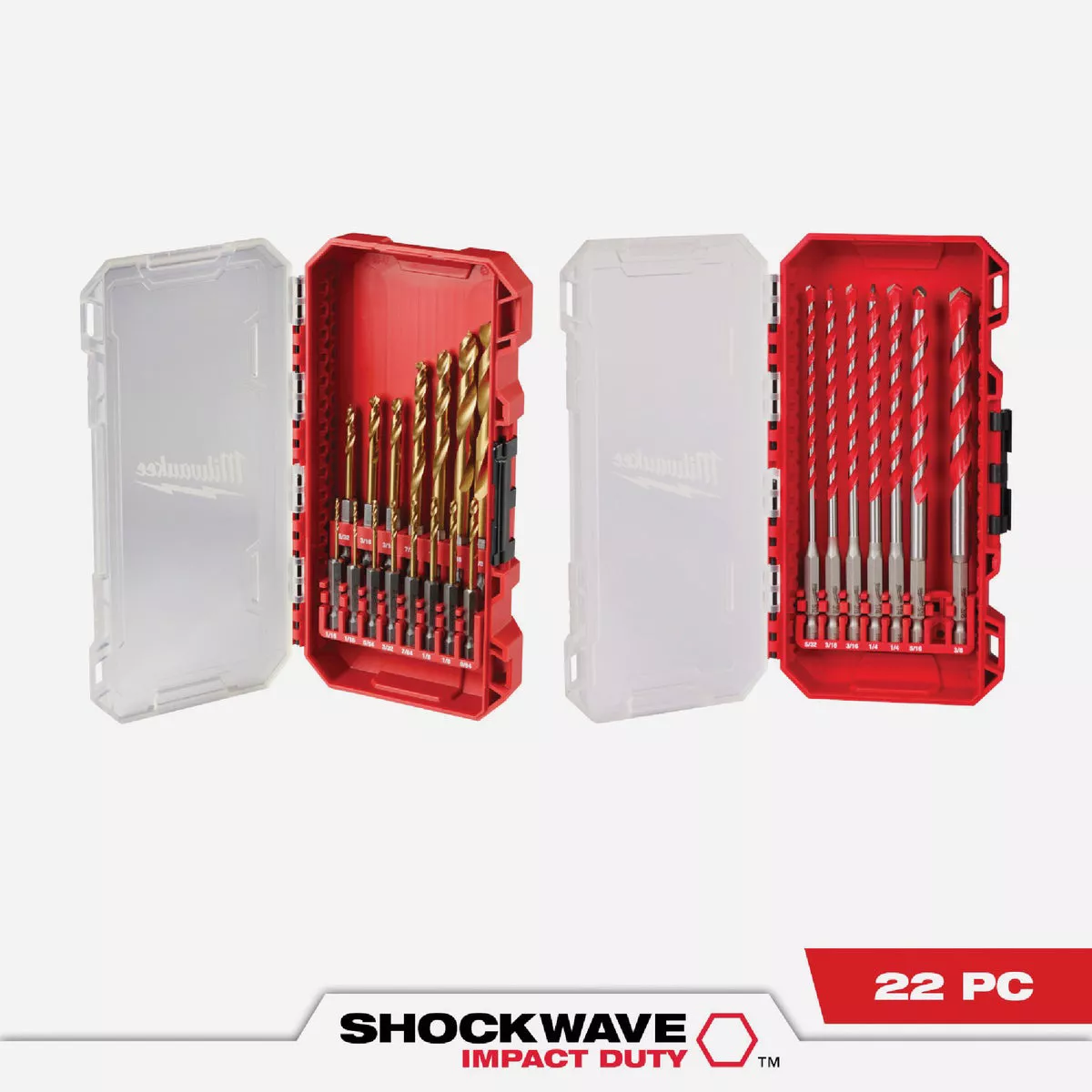 Milwaukee SHOCKWAVE 7-Piece Carbide Masonry Drill Bit Set - photo 2