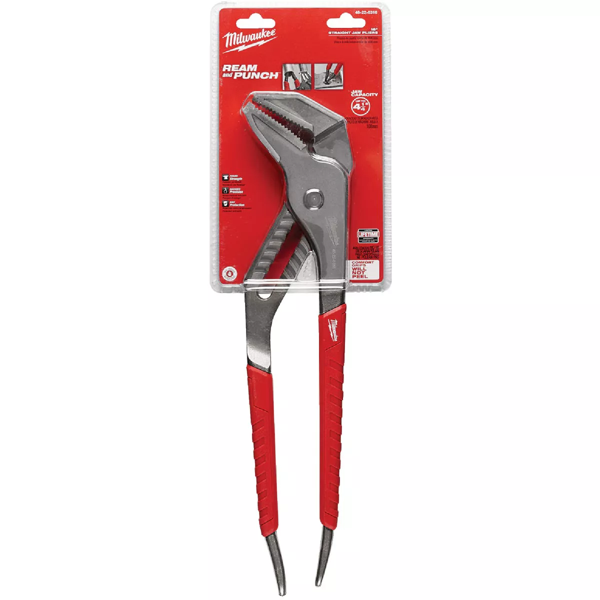 Milwaukee 16 In. Comfort Grip Straight Jaw Groove Joint Pliers - photo 2