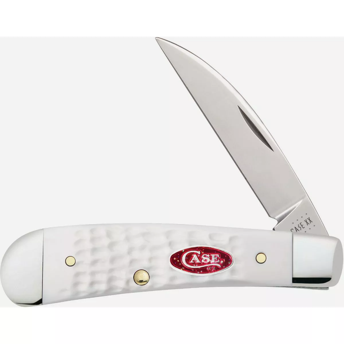 Case 2.75 In. Bose White Synthetic Standard Jig Sway Back Pocket Knife