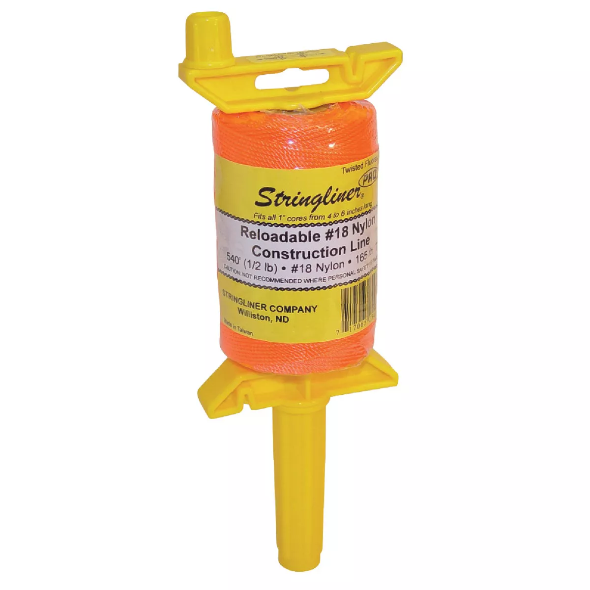 Stringliner PRO 540 Ft. Fluorescent Orange Twisted Nylon Mason Line Reel