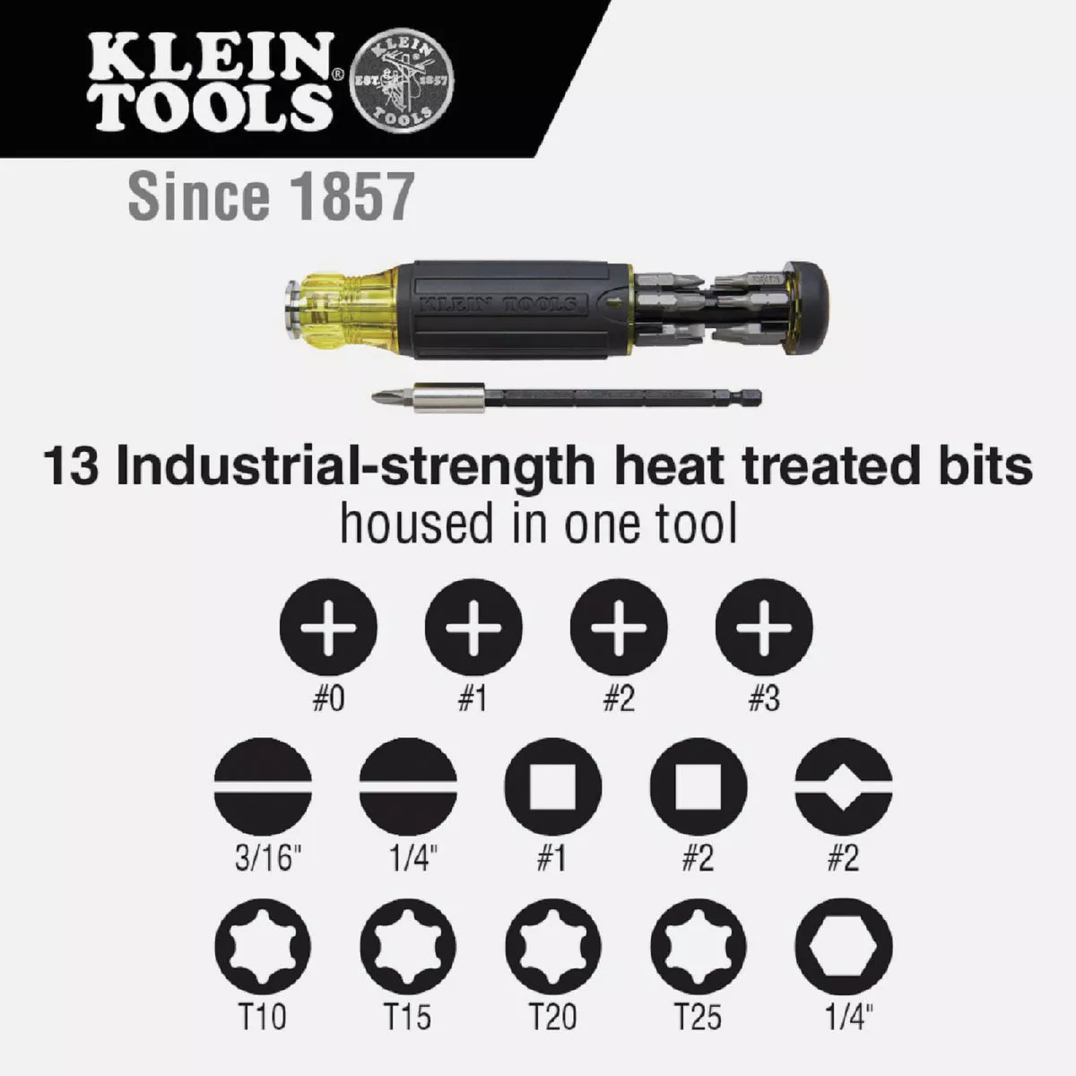 Klein 14-in-1 Adjustable Length Multi-Bit Screwdriver - photo 5