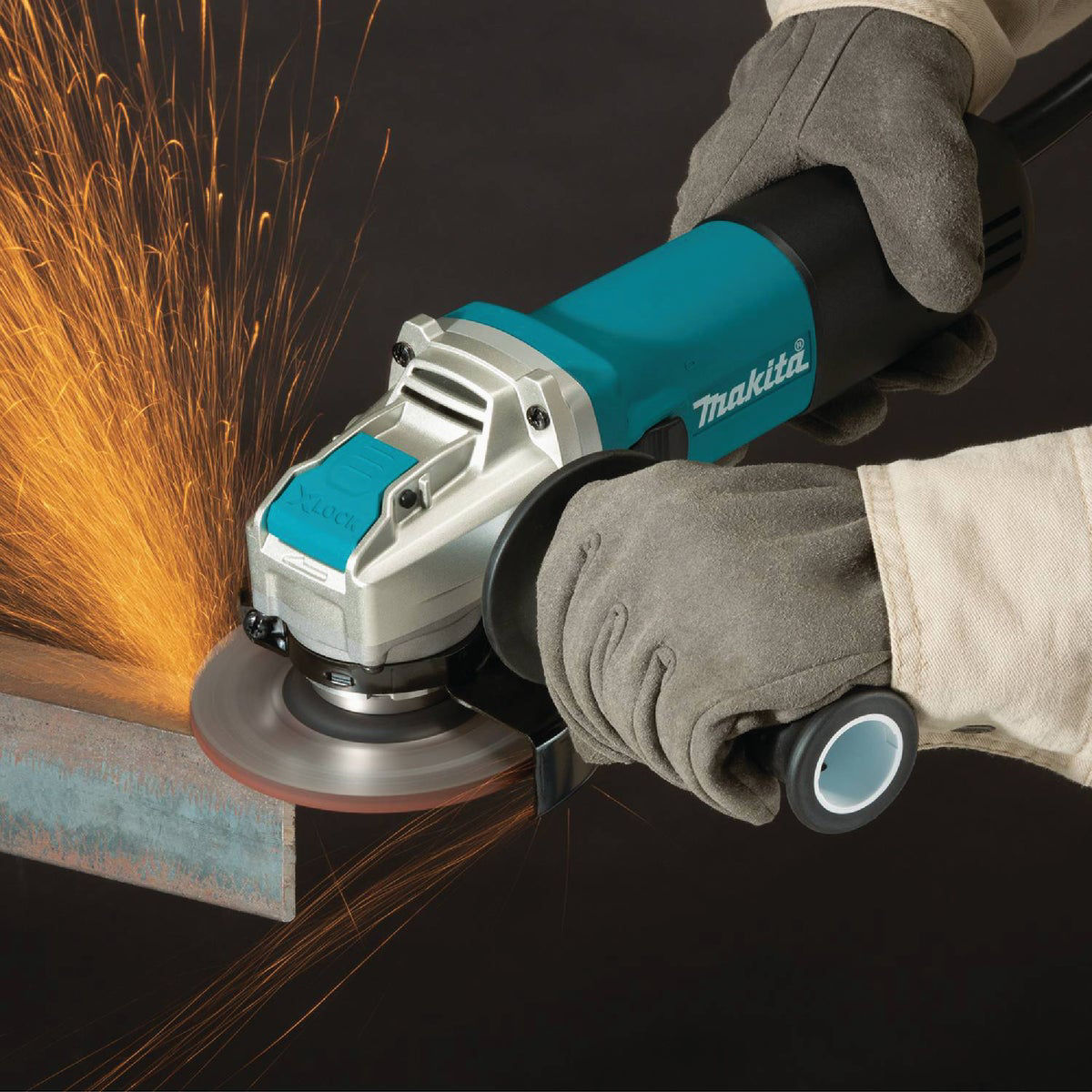 Makita 4-1/2 In. 7.5-Amp X-LOCK Angle Grinder with Lock On