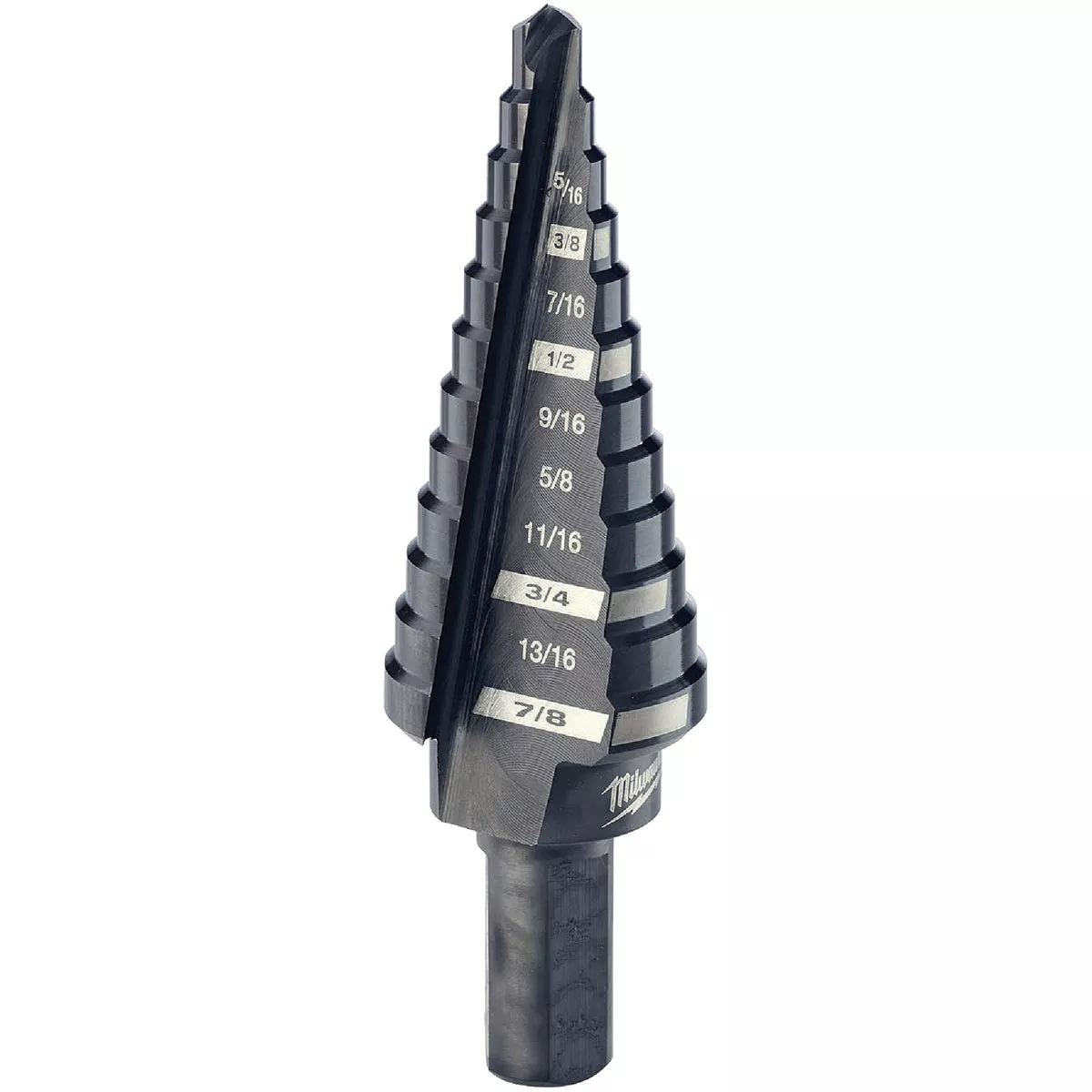 Milwaukee 3/16 In. - 7/8 In. #4 Step Drill Bit, 12 Steps