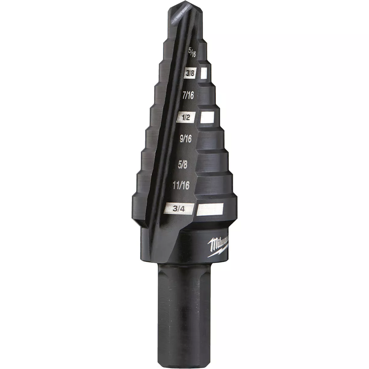 Milwaukee 1/4 In. - 3/4 In. #3 Step Drill Bit, 9 Steps