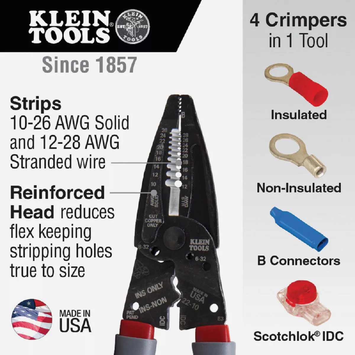 Klein-Kurve 7-3/4 In. Wire Stripper/Crimper Multi-Tool - photo 2