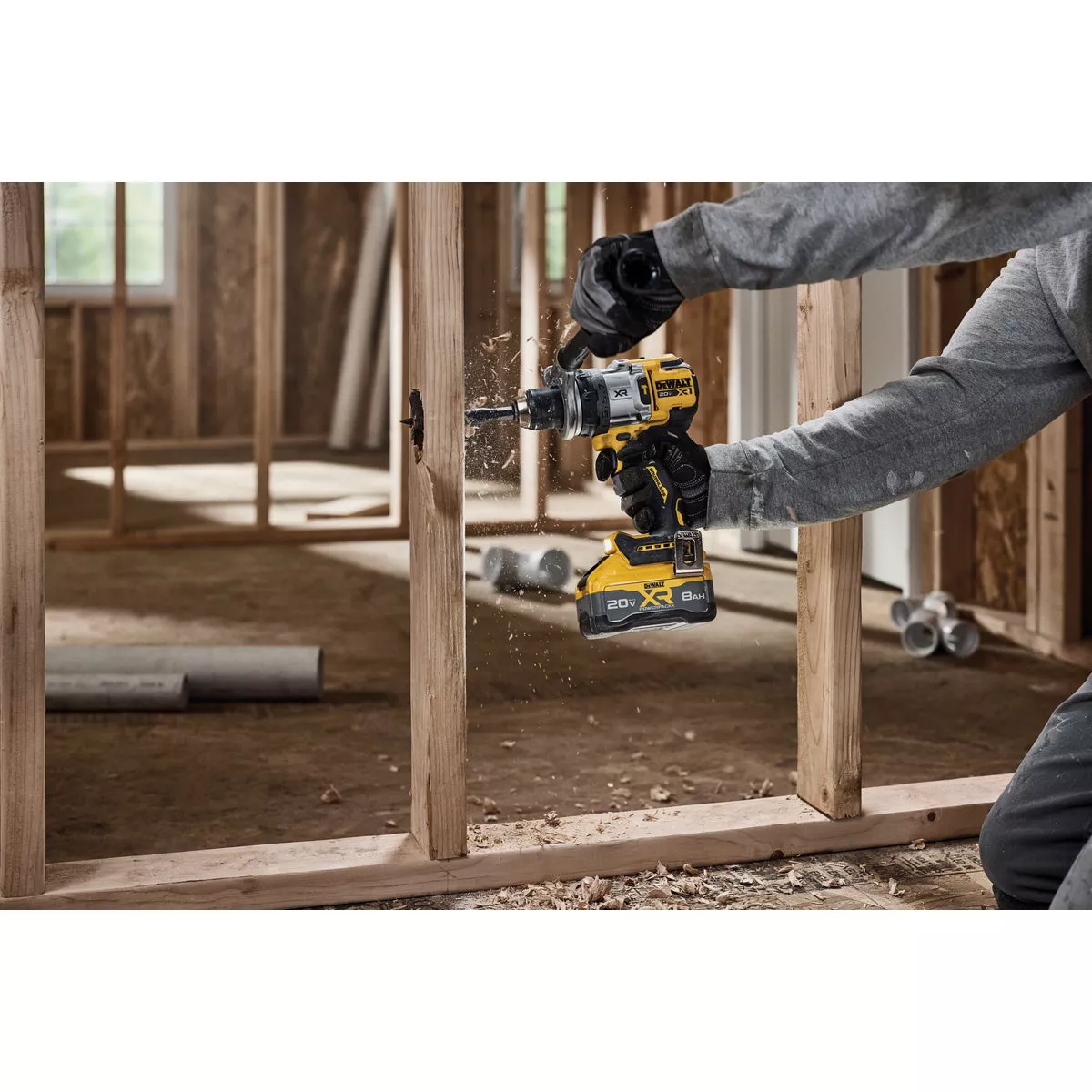 DEWALT 20V MAX XR Brushless 1/2 In. 3-Speed Cordless Hammer Drill Kit with 8.0 Ah Battery & Fast Charger - photo 8