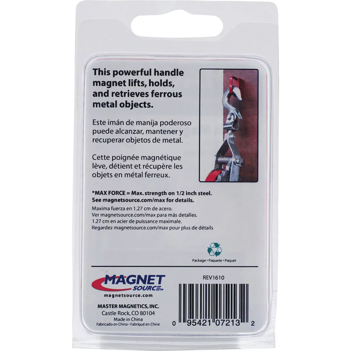 Master Magnetics 2 in. 3/4 in. 1 in. Handle Magnet - photo 4