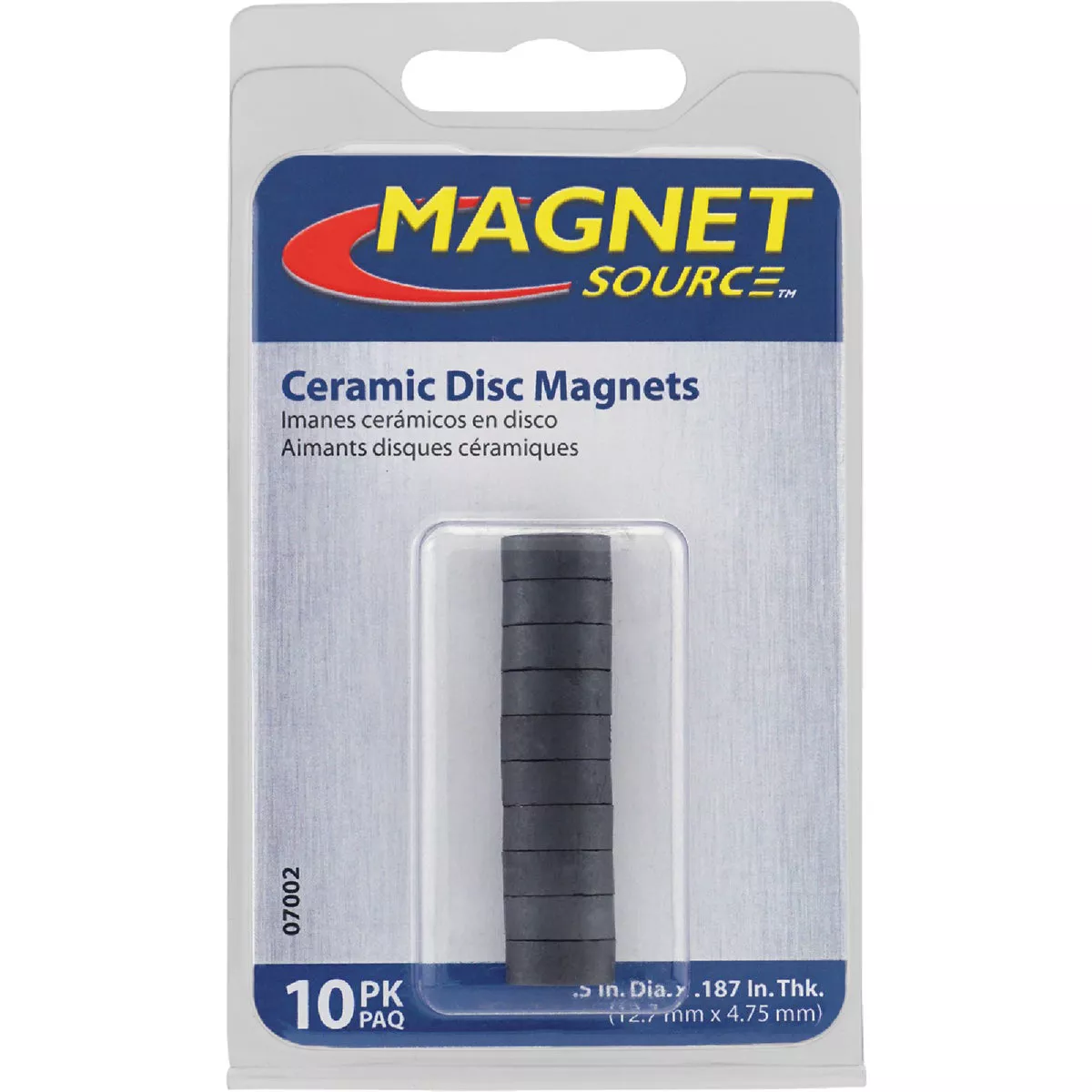 Master Magnetics 1/2 in. Multi-Pole Ceramic Magnetic Disc (10-Pack) - photo 2