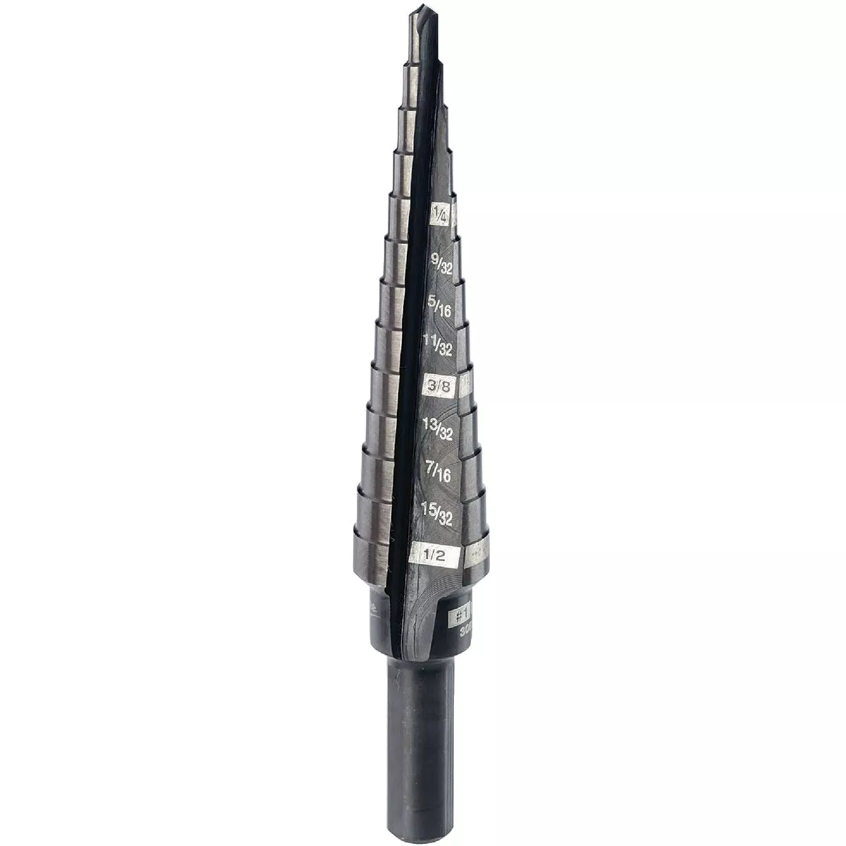 Milwaukee 1/8 In. - 1/2 In. by 1/32 In. #1 Step Drill Bit, 13 Steps