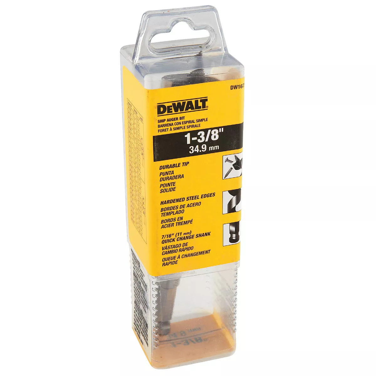 DeWalt Power Ship 1-3/8 In. x 6 In. Quick Change Auger Bit - photo 2