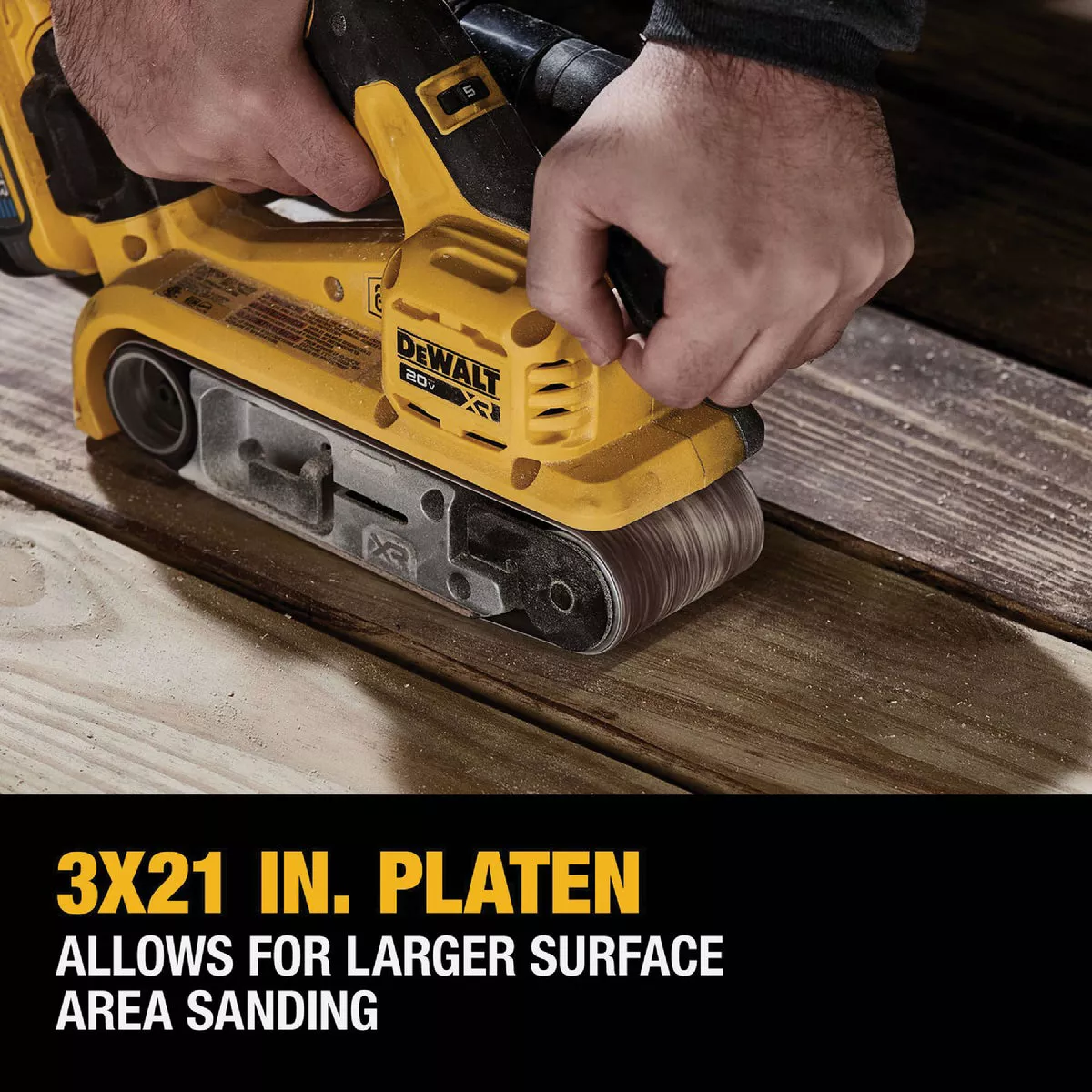 DEWALT 20V MAX XR Brushless 3 In. x 21 In. Cordless Belt Sander (Tool Only) - photo 7