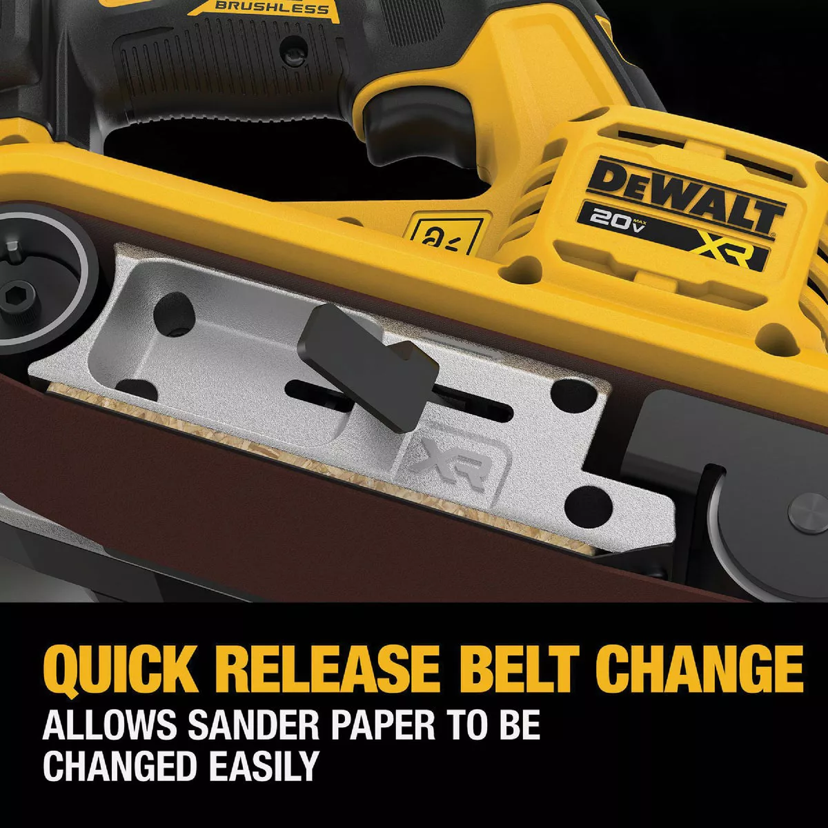 DEWALT 20V MAX XR Brushless 3 In. x 21 In. Cordless Belt Sander (Tool Only) - photo 5