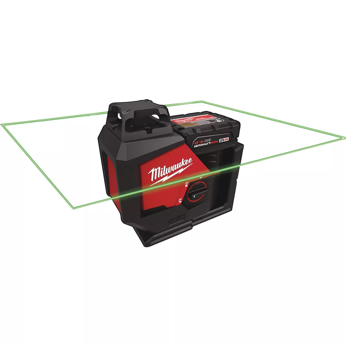 Milwaukee M12 165 Ft. Self-Leveling 360 Degree Green Single Plane Line Laser Level Kit