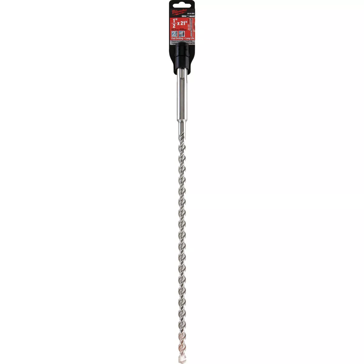 Milwaukee SDS-Max 1/2 In. x 21 In. 2-Cutter Rotary Hammer Drill Bit - photo 2