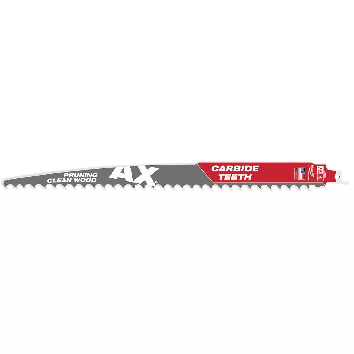 Milwaukee SAWZALL AX 12 In. 3 TPI Carbide Pruning Reciprocating Saw Blade