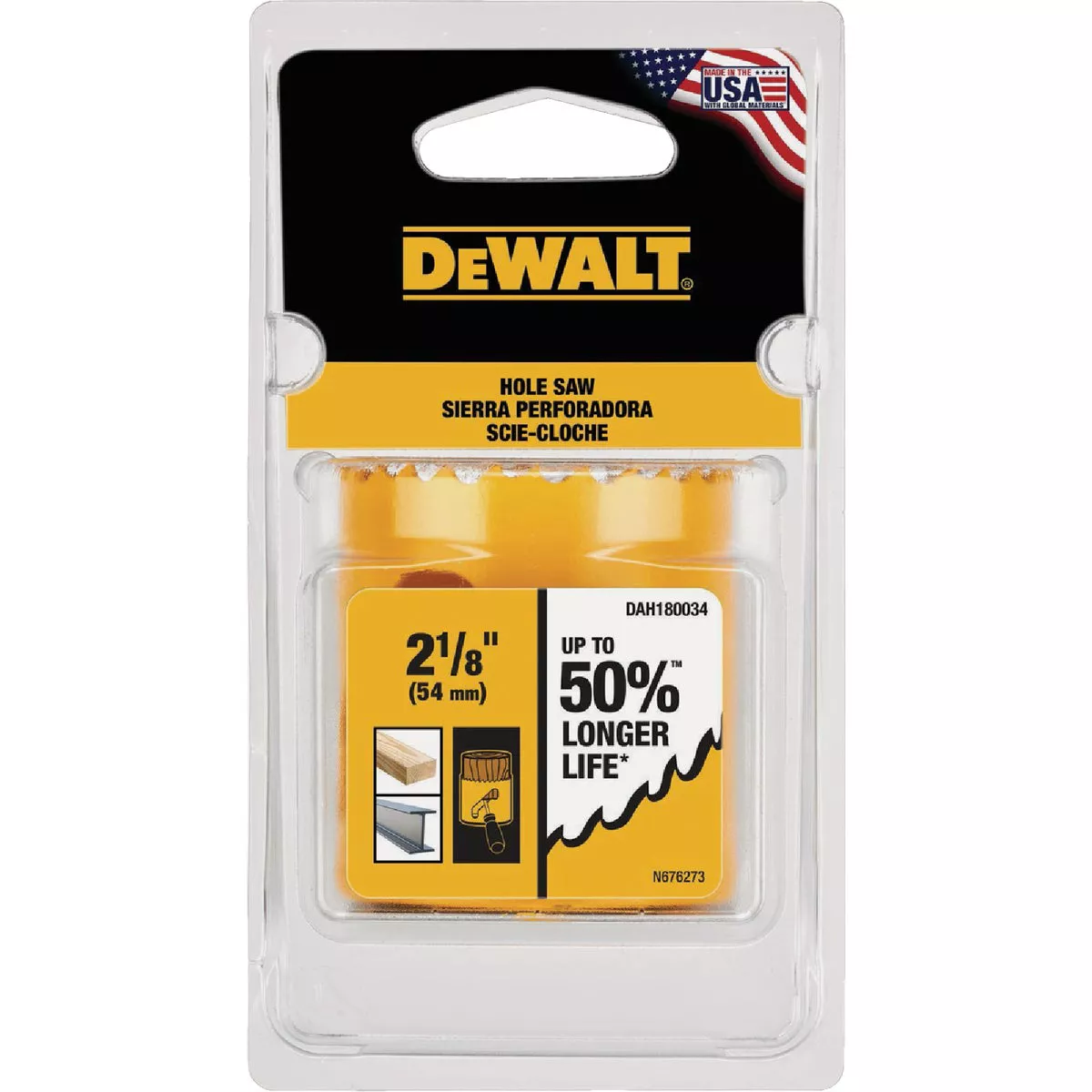 DEWALT 2-1/8 In. Bi-Metal Hole Saw - photo 2