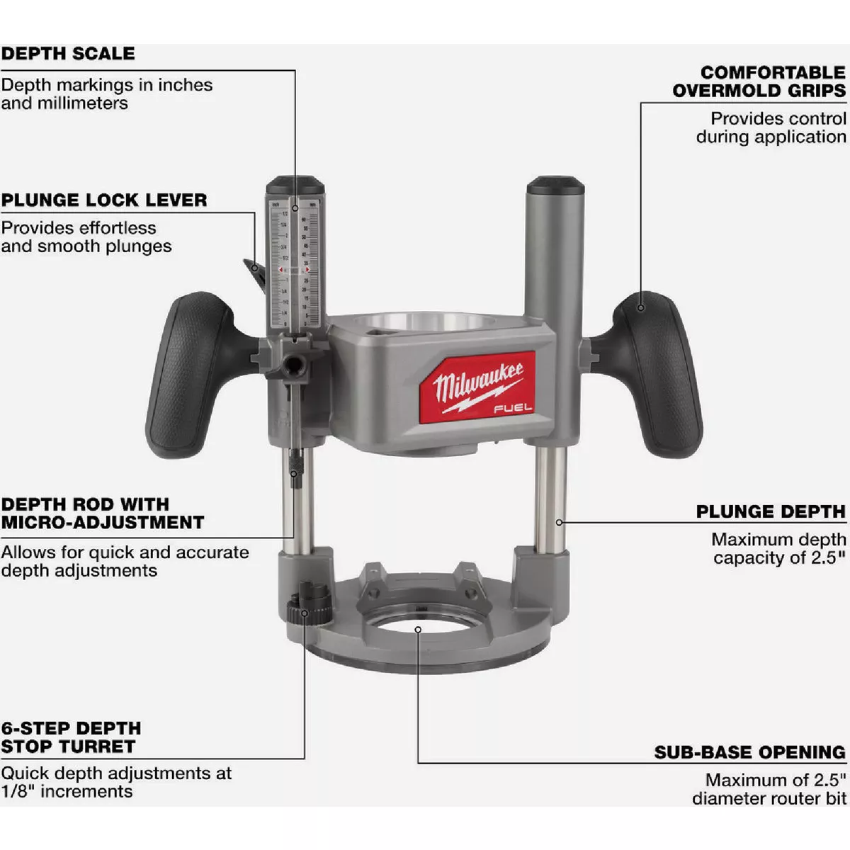Milwaukee 1/2 In. Router Plunge Base | Do it Best