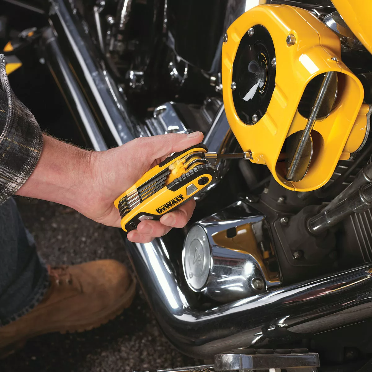 DEWALT SAE Folding and Locking Hex Key Set, 8-Piece - photo 5