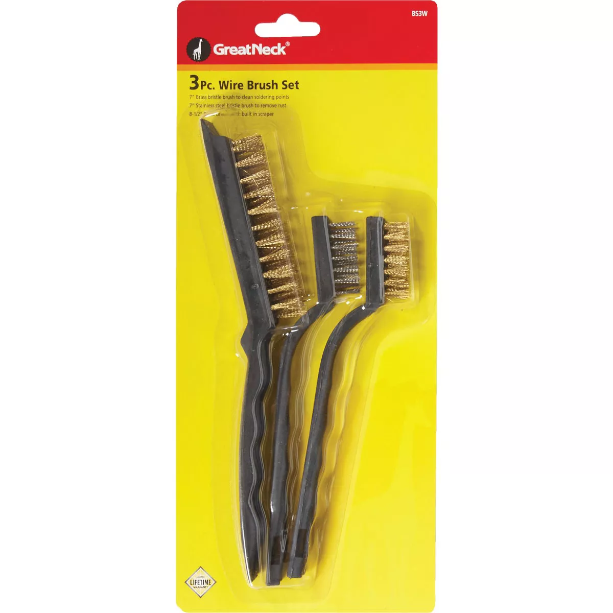 Great Neck Wire Brush Set, (3-Pack) - photo 2