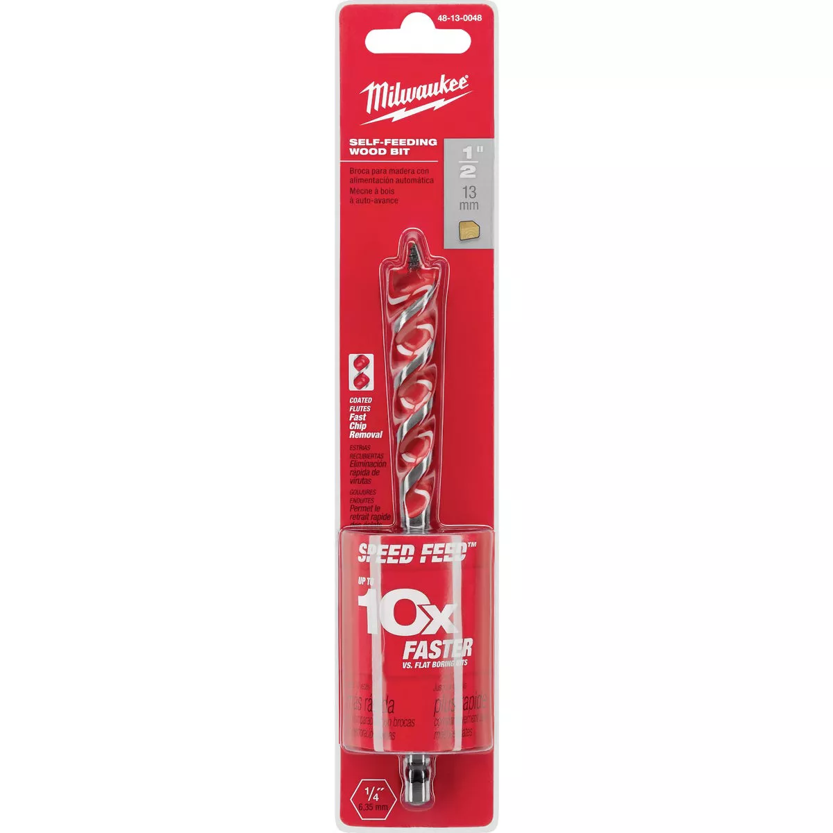 Milwaukee 1/2 In. x 6 In. Quick Change Auger Bit - photo 2