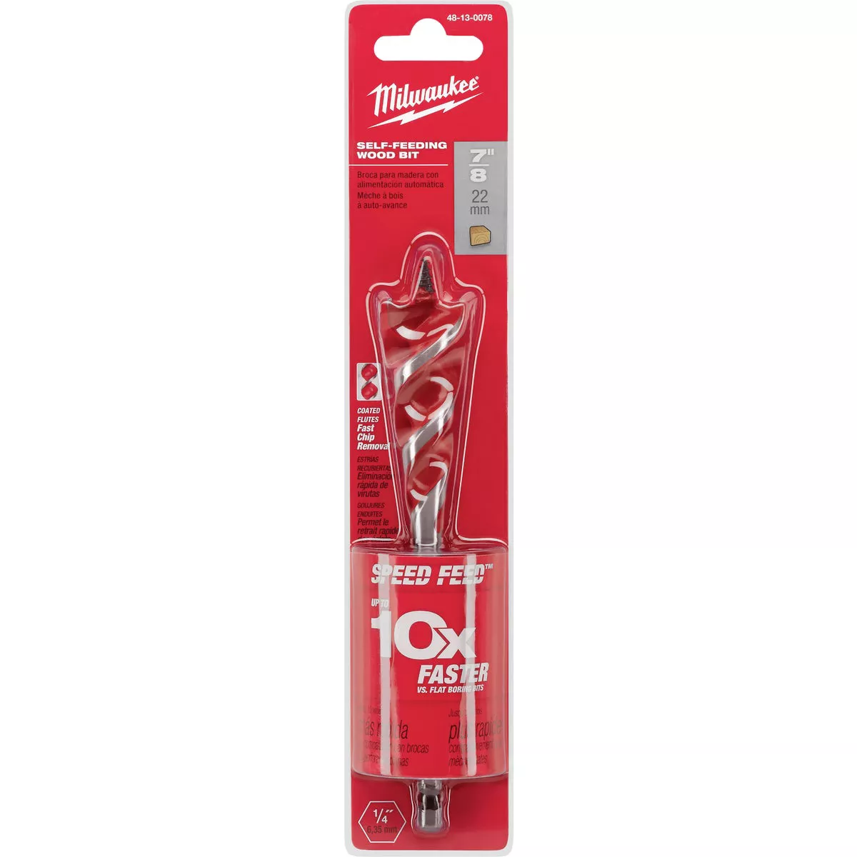 Milwaukee 7/8 In. x 6 In. Quick Change Auger Bit - photo 2