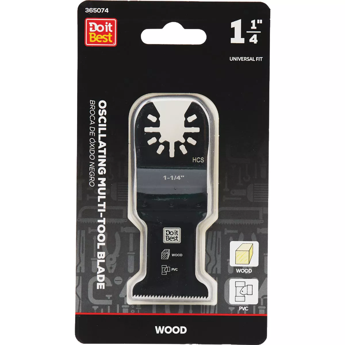 Do it Best 1-1/4 In. High Carbon Steel Wood Cutting Oscillating Multi-Tool Blade