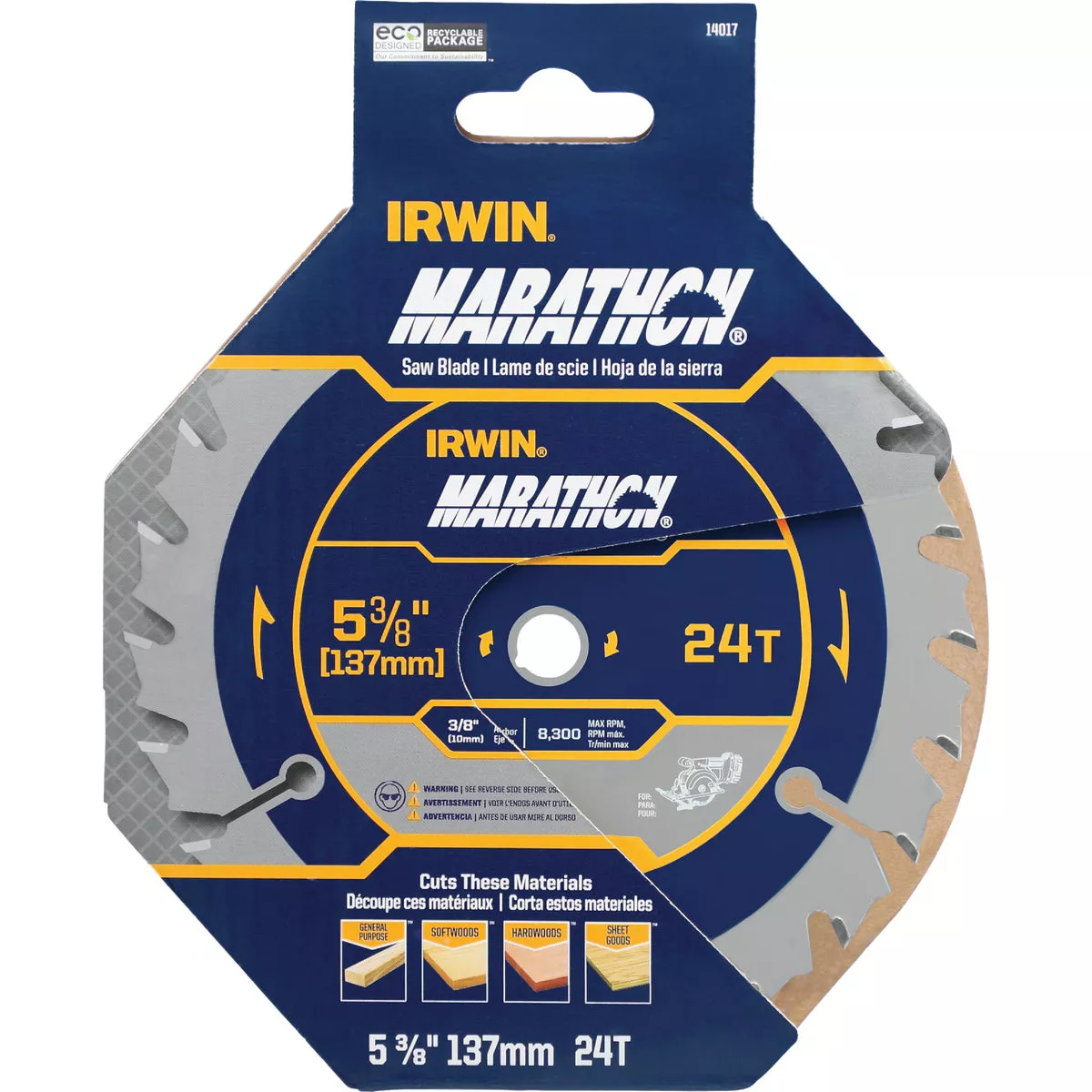 Irwin Marathon 5-3/8 In. 24-Tooth Framing/Ripping Circular Saw Blade - photo 2