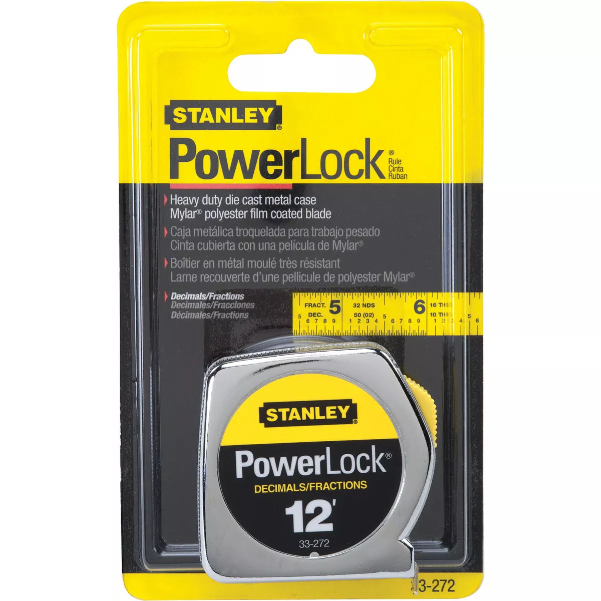 Stanley PowerLock 12 Ft. Fractional/Decimal Engineer's Tape Measure - photo 2