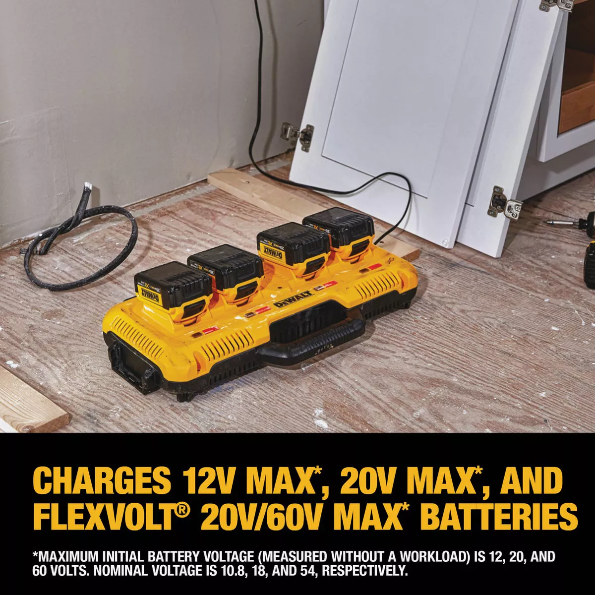 DEWALT 12V/20V/60V MAX 8A Lithium-Ion 4-Port Fast Battery Charger - photo 5