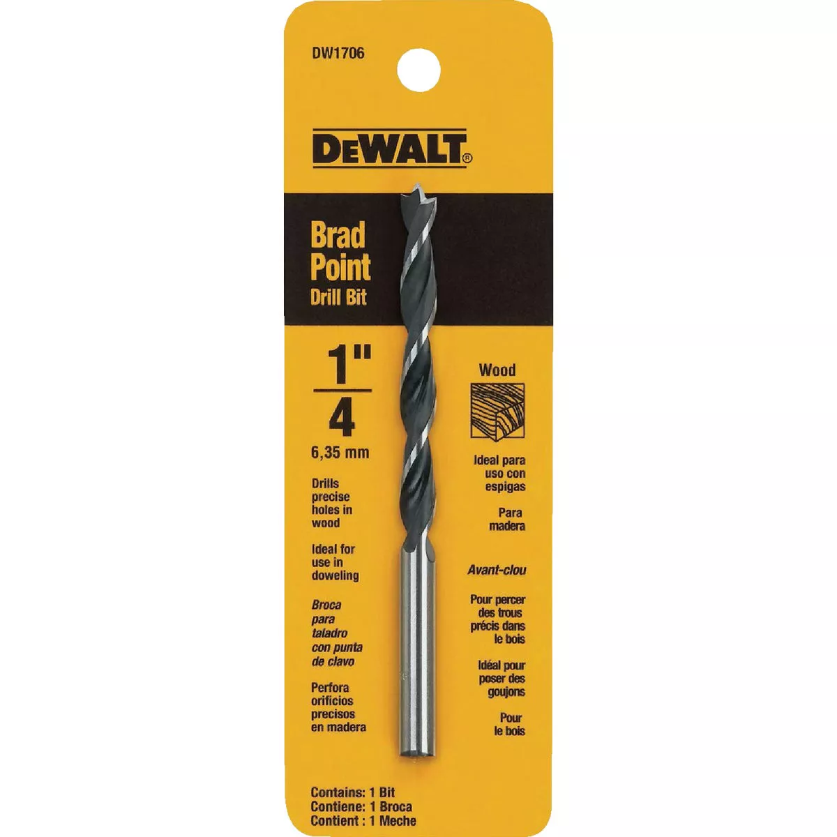DEWALT 1/4 In. Brad Point Drill Bit - photo 2