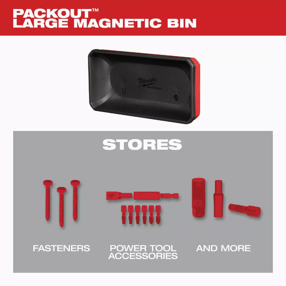 Milwaukee PACKOUT Large Magnetic Bin - photo 6