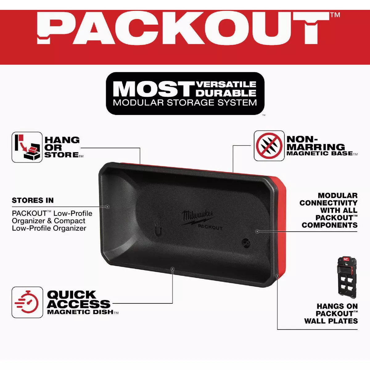 Milwaukee PACKOUT Large Magnetic Bin - photo 5